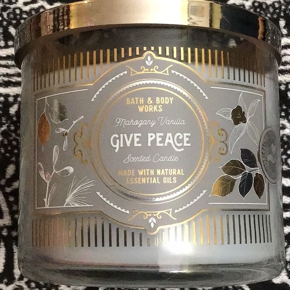 Bath & Body Works Other - Bath and body works give peace mahogany vanilla candle